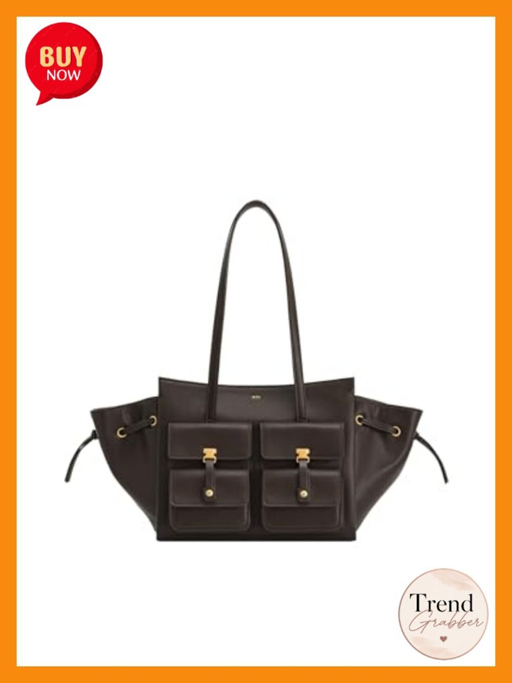 Compact Vegan Leather Satchel Tote with Gold Hardware, Fits iPad Mini